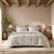 Coconut Grove Luxury Botanical Jacquard 3-Piece King Duvet Set room view 2