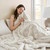Villa Mar Ivory Faux Fur Throw view 2