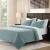 Sea Glass Velvet Queen Size 3-Piece Quilt Set