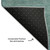 Teal Blue Regatta Sail Boat Area Rug backing
