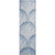 Blue Cove Fan Shell Plush Area Rug runner