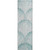 Teal Cove Fan Shell Plush Area Rug runner
