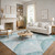 Teal Cove Fan Shell Plush Area Rug larger room image