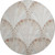 Cove Fan Shell Plush Area Rug round