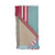 Club Cabana Pink and Turquoise Double Woven Fringed Throw folded