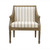 Bristol Harbor Cottage Striped Accent Chair front view