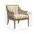 Bristol Harbor Cottage Striped Accent Chair measurements
