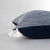 Shelter Island Navy Blue 20 x 20 Pillow side view