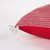 Shelter Island Red and White 20 x 20 Pillow side view