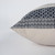 Coronado Textured Navy Blue Stripe 20 x 20 Pillow side view