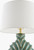 Sullivan's Isle Green Palm Sculpted Table Lamp shade and base