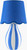 Scalloped Blue Cabana Striped Accent Table Lamp