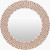 Capri Coast 36 inch Round Shell Inlaid Mirror