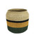 Mendocino Coast Set of Three Striped Seagrass Baskets - small