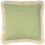 Green Palmetto Cove 18 x 18 Embroidered Palm Trees Pillow back of pillow