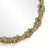 Briny Coral Reef Antiques Brass Round Mirror corner close up