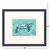 Bright Turquoise Tropical Sea Turtle Art Prints measurements