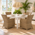 Rookery Coastal Rattan Set of Two Dining Chairs in dining room