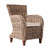 Baroness Woven Rattan Chairs - Set of 2 angle 2