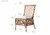 Aristocrat Woven Set of Side Chairs with Cushions measurements