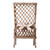 Aristocrat Woven Set of Side Chairs with Cushions back of chair 2