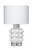Glossy Bright White Seltzer Accent Lamp 