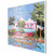Art Deco Beach Resort I Framed Canvas Art angle view