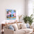 Art Deco Beach Resort II Framed Canvas Art wall example