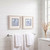 Charming Blue Nautical Life II Set of Two Small Prints in a bathroom