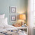 Colorful Sea Life Images Frames in White - Set of Two in a bedroom