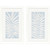 Serene Blue Palm Fronds Framed Art Set