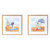 Fun and Fashion at the Beach - Set of Two Framed Images