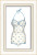 Vintage Swimsuit with Blue Polka Dots Framed Art