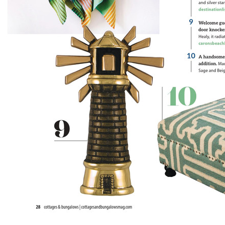Fab Lighthouse Knocker - Featured in Cottages and Bungalows Summer Issue