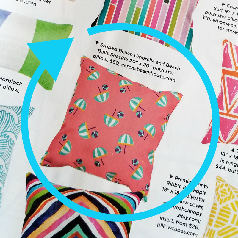 Check Out Our Umbrella And Beach Ball Pillow In Hgtv Caron S