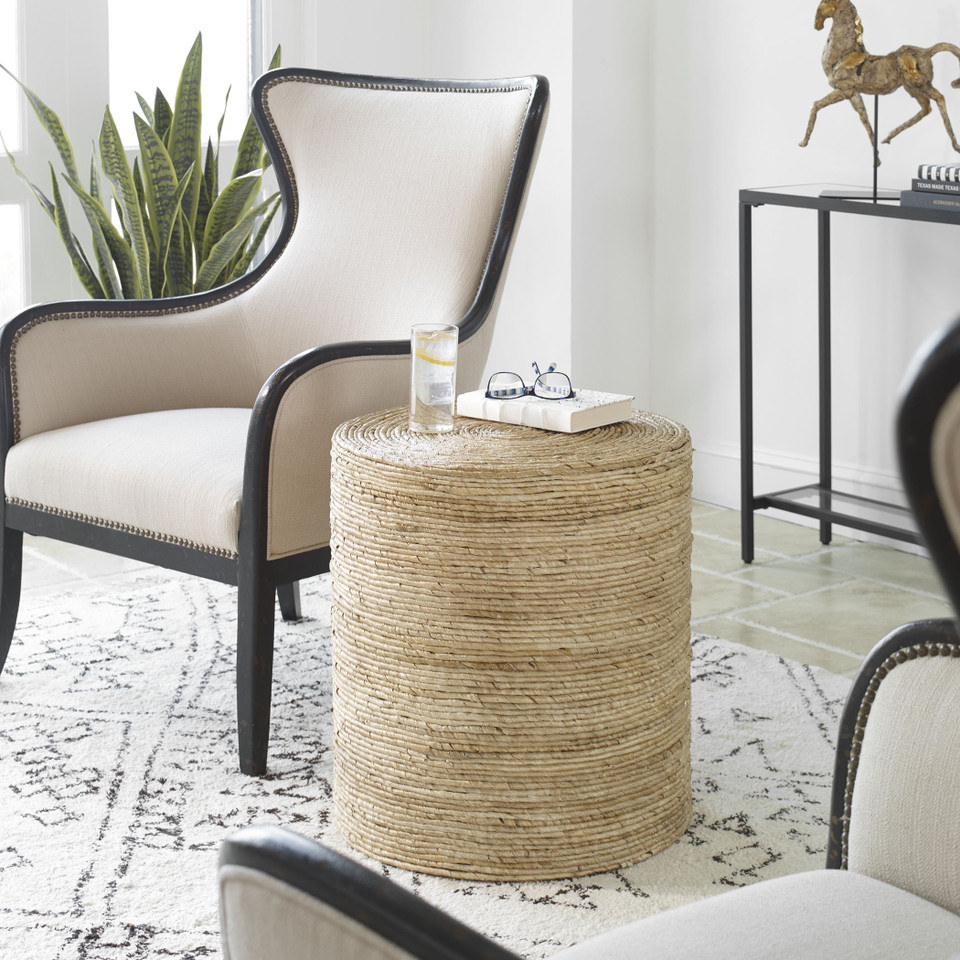 Aurora Round Accent Table | Caron's Beach House