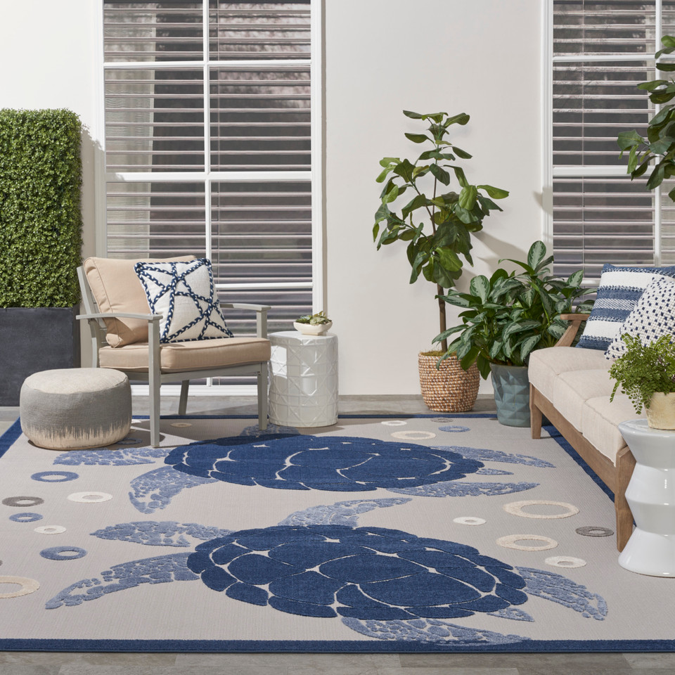 Coastal Indoor-Outdoor Area Rugs | Caron's Beach House