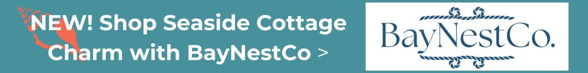 Try BayNestCo.com for new fun, fresh coastal and lake home decor finds. Curated by Caron's Beach House