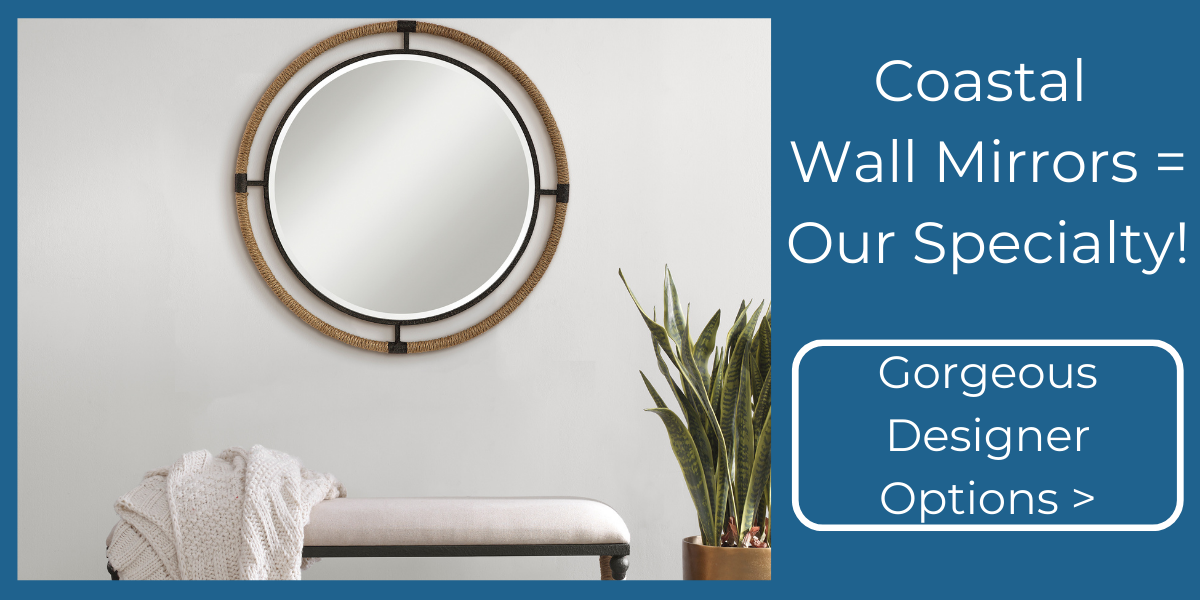 No beach house is complete without a beautiful coastal mirror - Check out these amazing Designer Looks