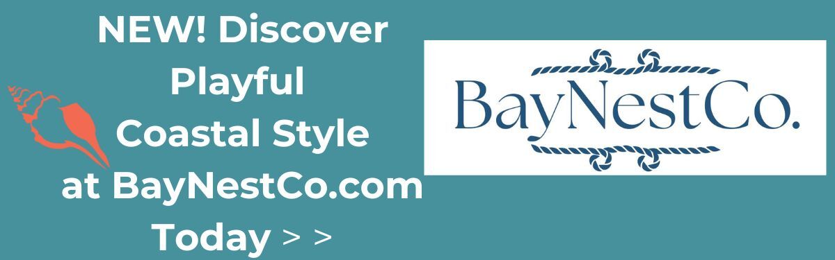 Try BayNestCo.com for new fun, fresh coastal and lake home decor finds. Curated by Caron's Beach House