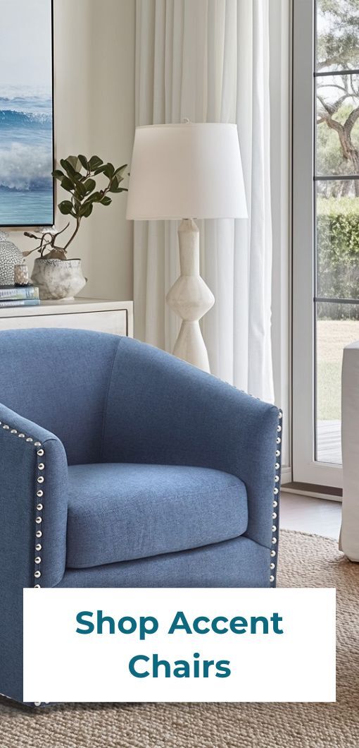 Dive into beautiful coastal style and discover exclusive savings on our curated collection of accent furniture.