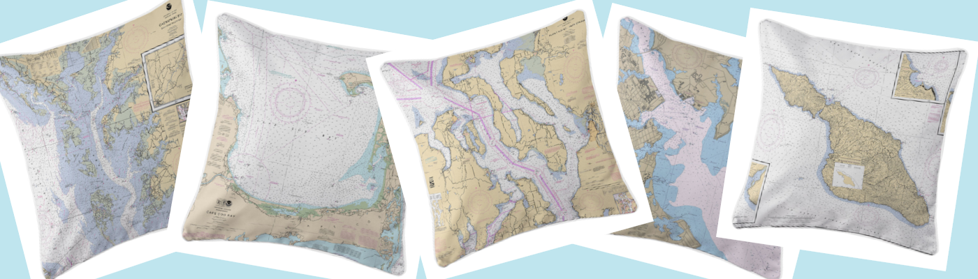 Nautical Chart Fabric