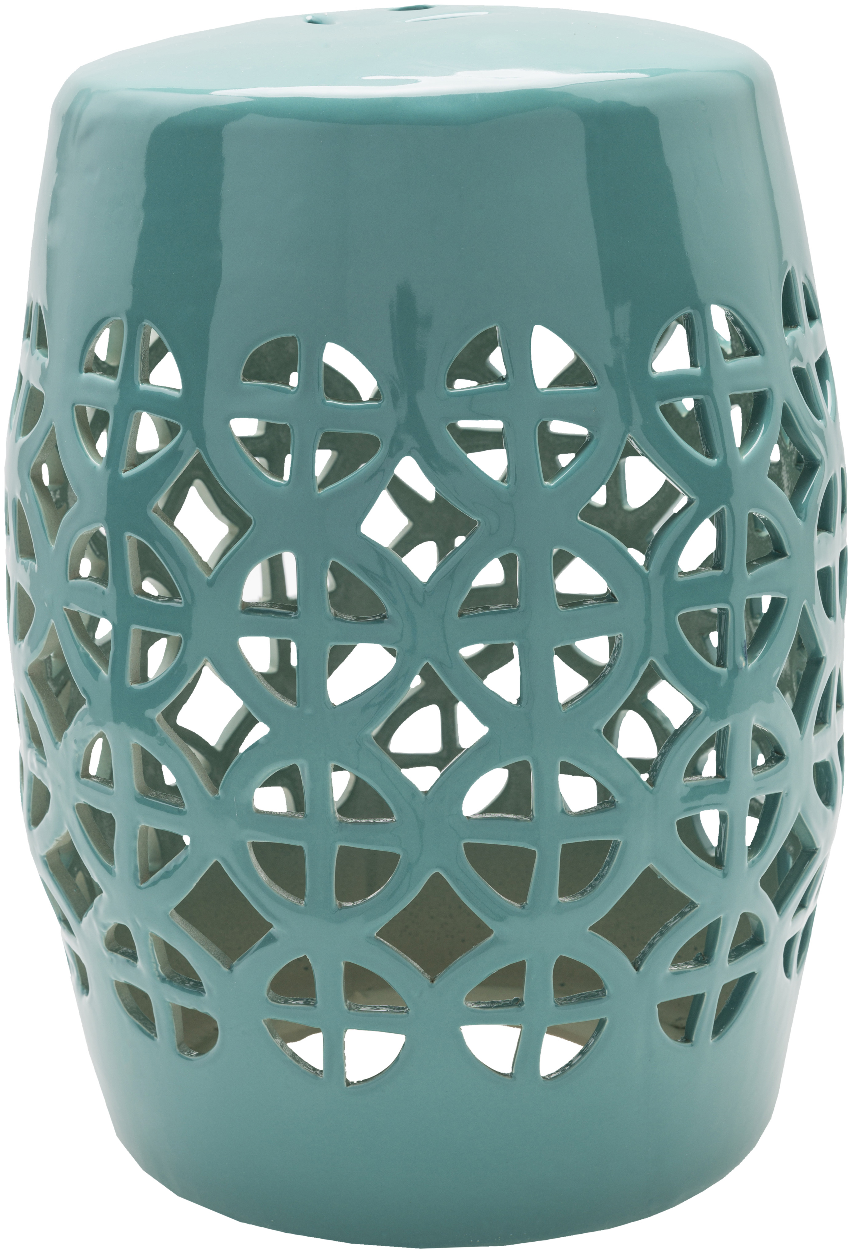 Ridgeway Garden Stool Turquoise Caron S Beach House