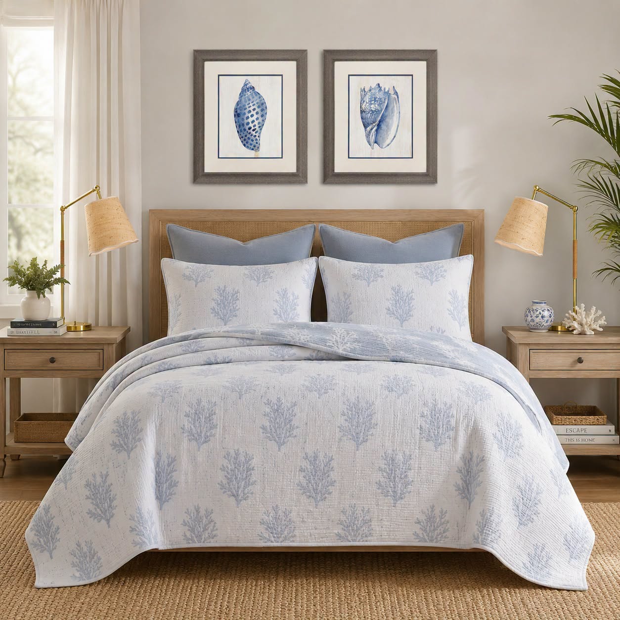Endless Summer Style: Why Lightweight Reversible Coastal Bedding is Perfect All Year Long