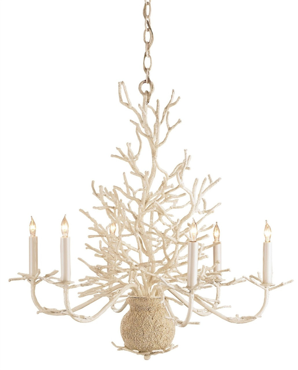 Image of Seaward White Coral Branch Chandelier