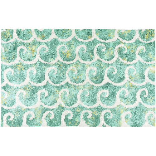 Dancing Waves Accent Rug | Caron's Beach House