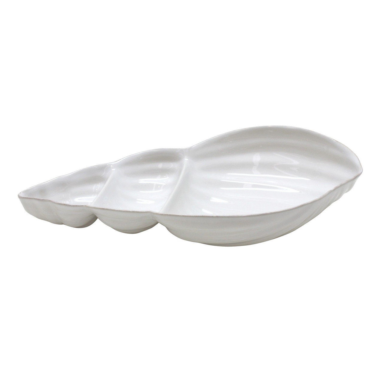 Image of Shell Shaped Aparte Divided Serving Dish