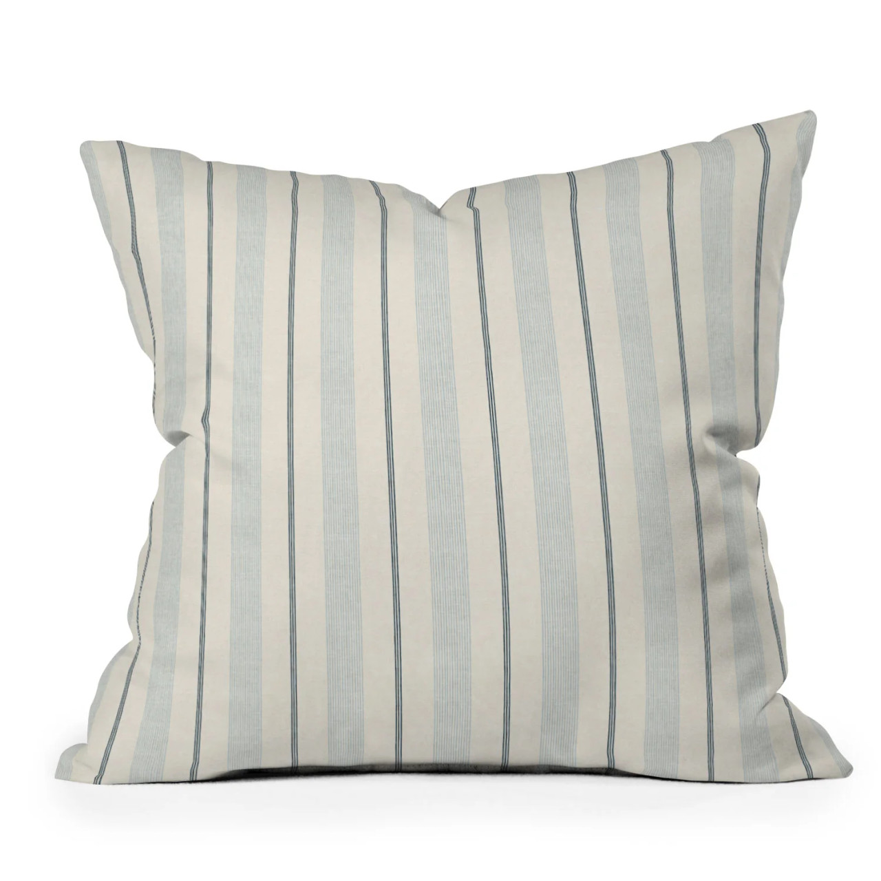 Image of Malibu Dusty Blue Stripe Pillow