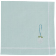 Seas and Greetings Embroidered Shell Holiday Cotton Napkins