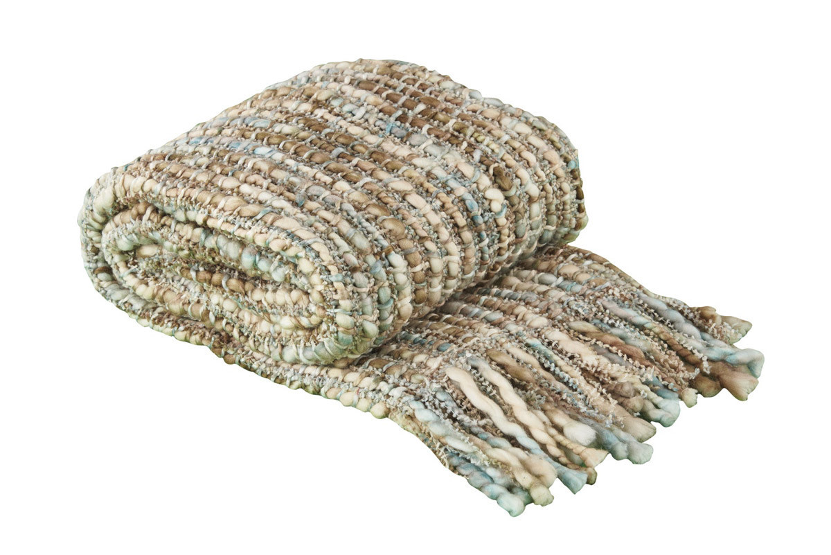 Image of Sea Mist Chunky Knit Throw